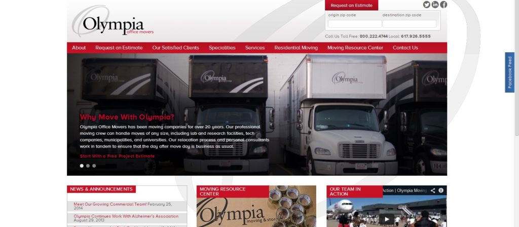 Olympia Office Movers Website